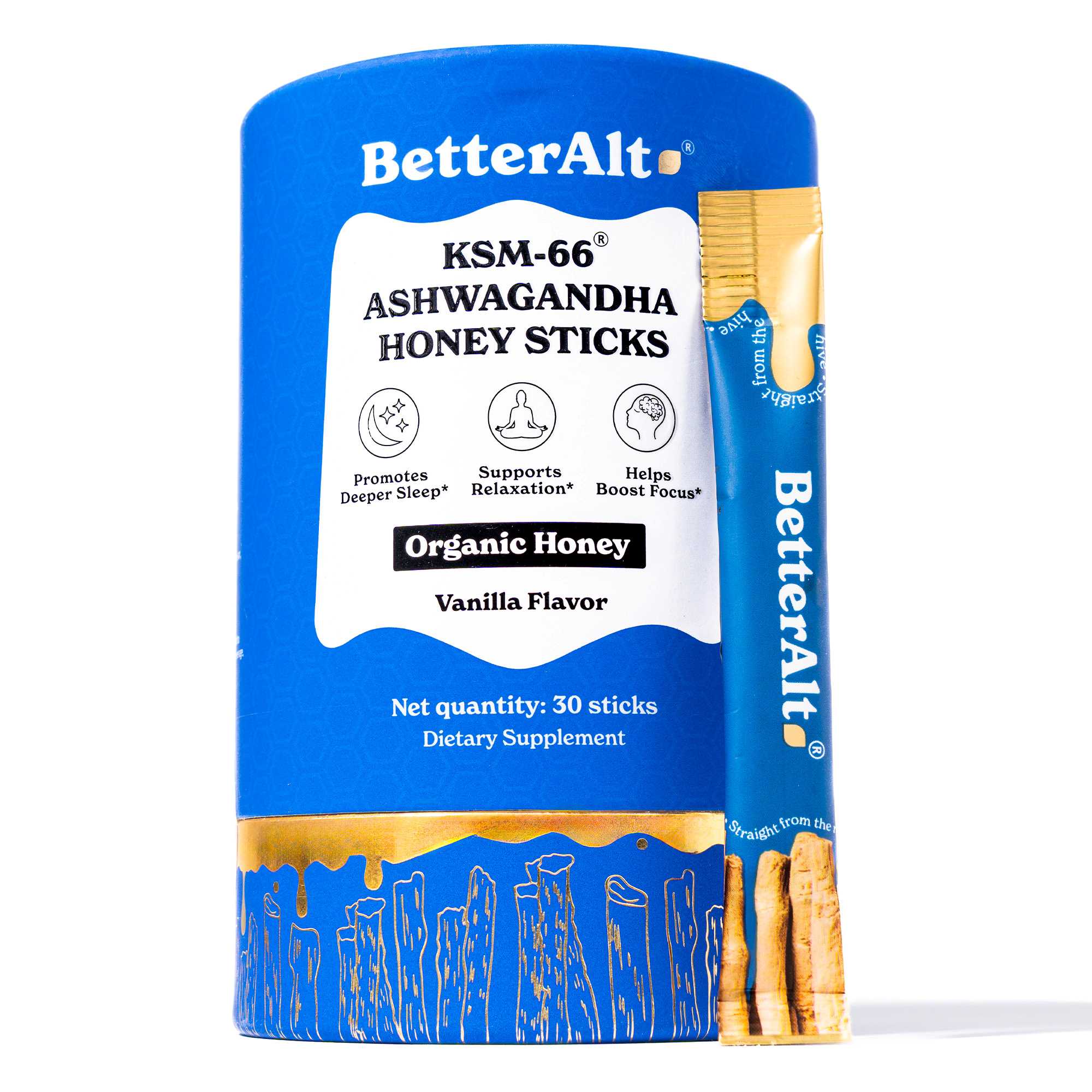 Better Alt Shilajit Sachets sabor Miel y Caramelo x30