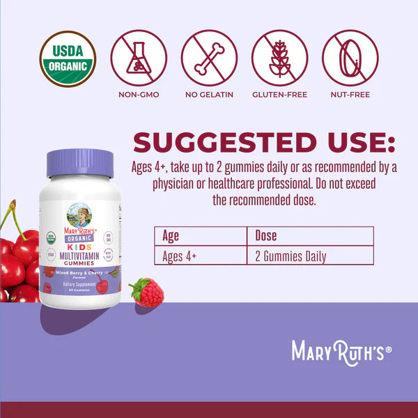 Mary Ruth's Organic Multivitamin información