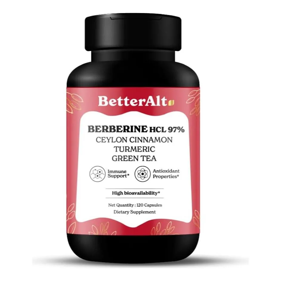 Better Alt Berberine HCL 97% con 15 hierbas