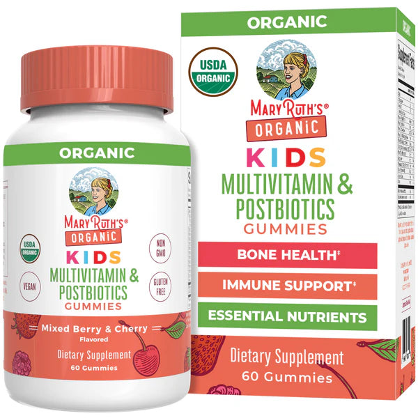 Mary Ruth's Kids Multivitamin & Postbiotics Gummies x60