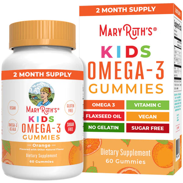 Mary Ruth's Kids Vegan Omega 3 Gummies x60