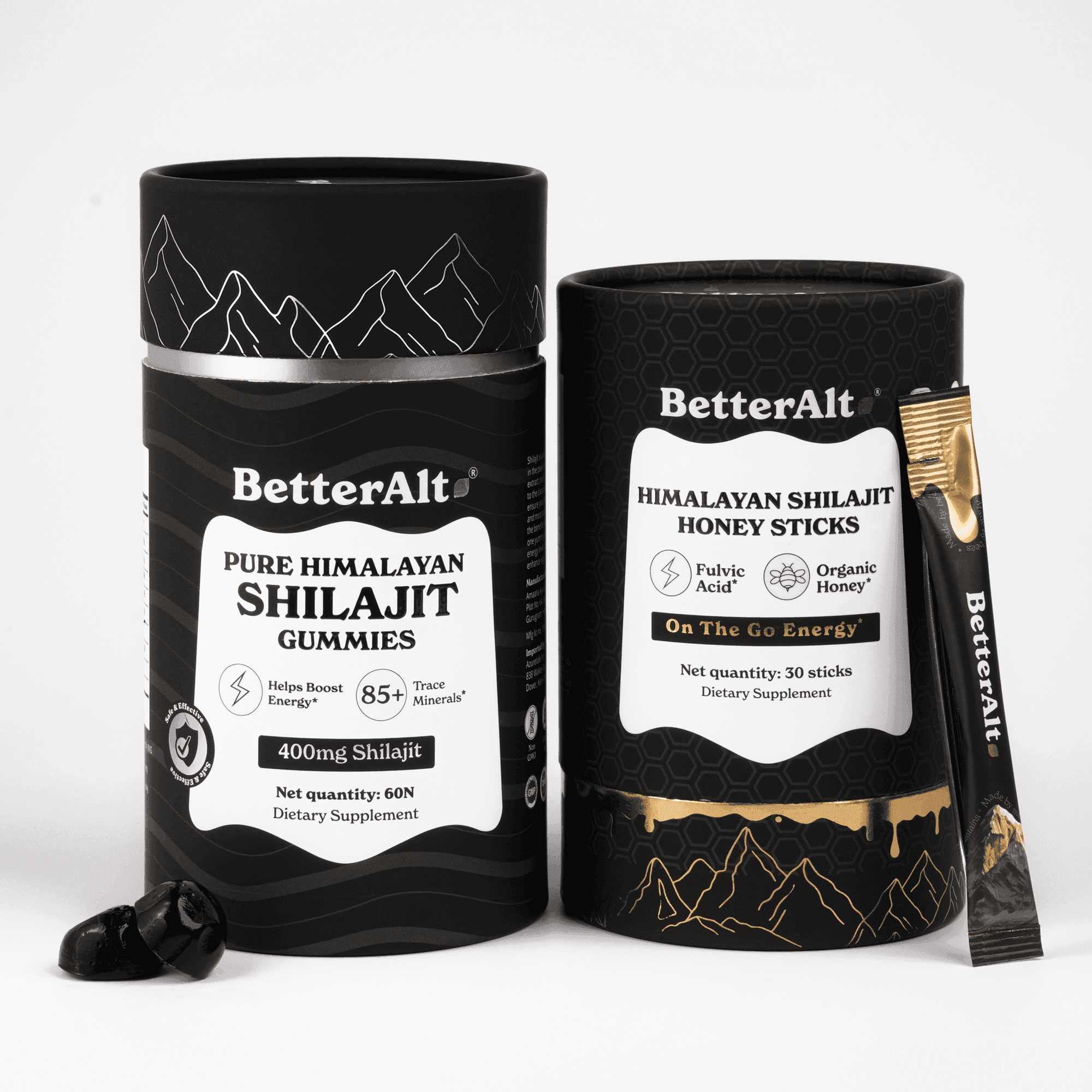 Better Alt Dúo Power Up Shilajit + KSM-66 Ashwagandha