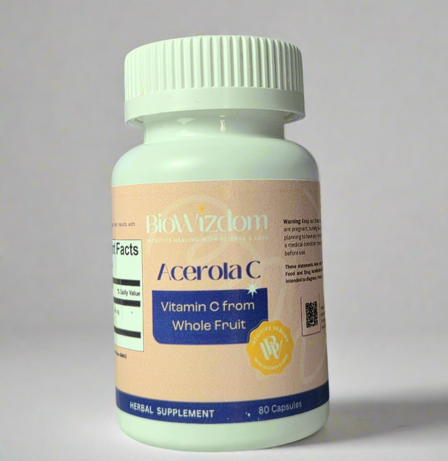 Acerola C BioWizdom vitamina C natural acerola antioxidante sistema inmune Argentina importado