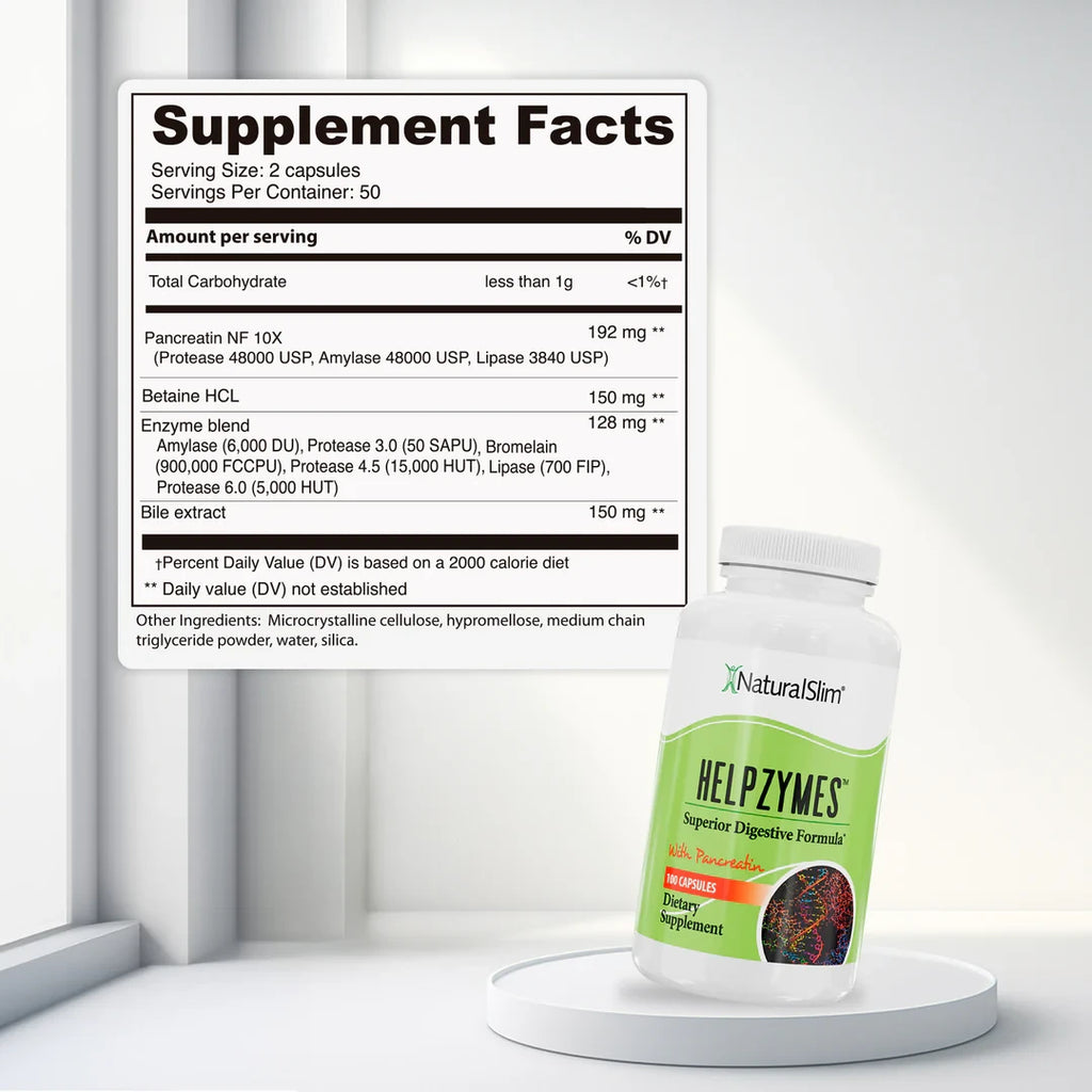 Helpzymes Natural Slim importado