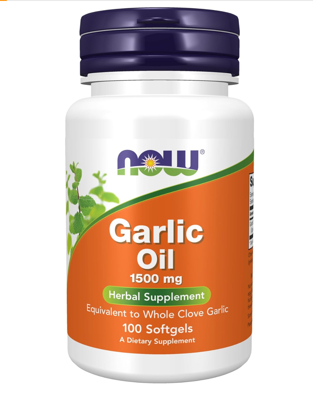 Garlic Oil NOW 100 capsulas