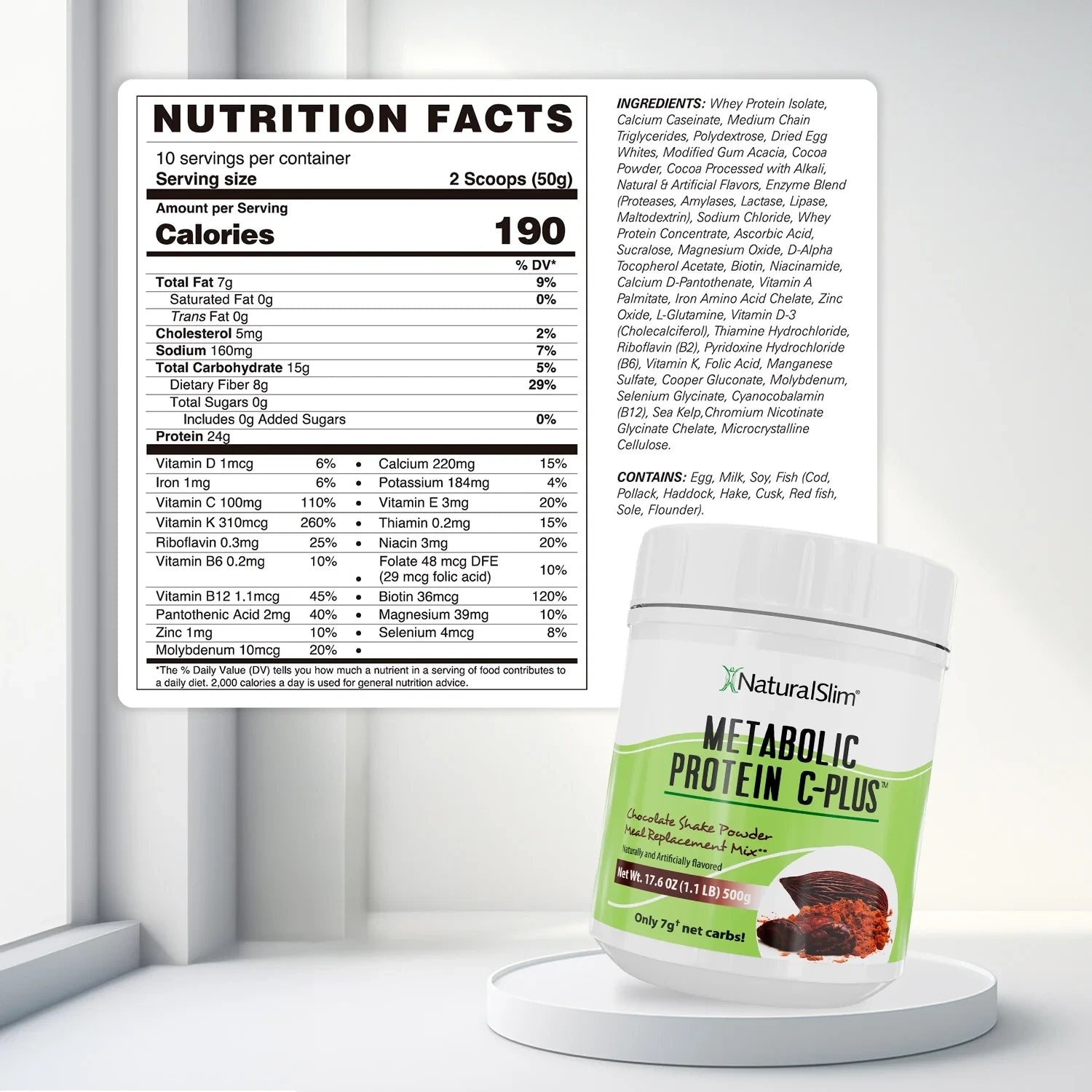 Metabolic Protein C Plus Natural Slim chocolate importado