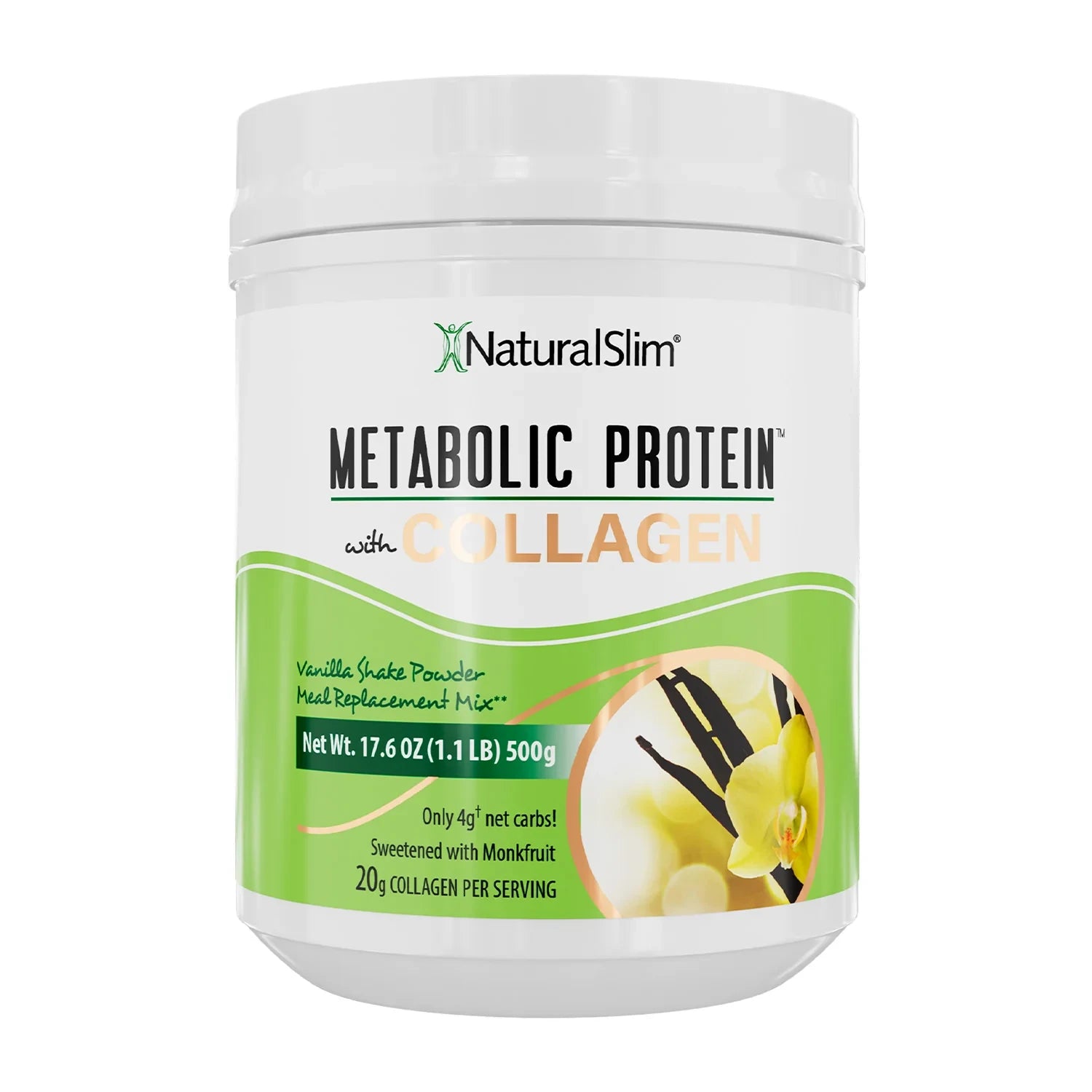 Metabolic Protein Collagen Natural Slim vainilla whey colageno metabolismo