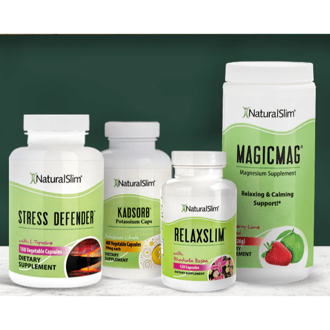 Kit Relax Anti Stress Natural Slim Dr Frank Suarez MagicMag Kadsorb Stress Defender