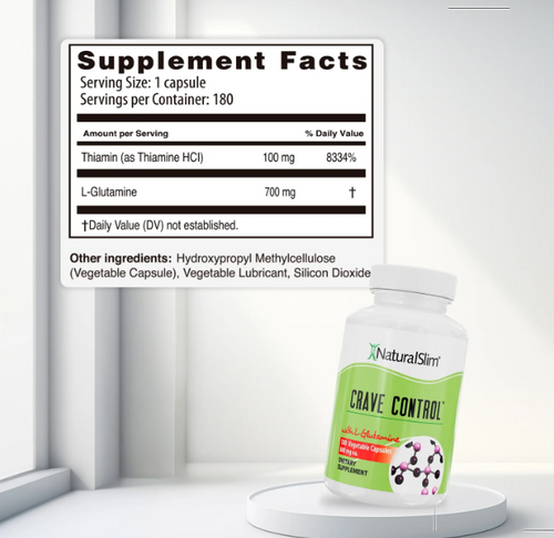 Crave Control Natural Slim etiqueta ingredientes