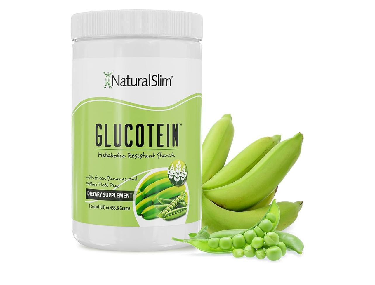 Glucotein Natural Slim prebiotico almidon resistente platano colon digestivo metabolismo