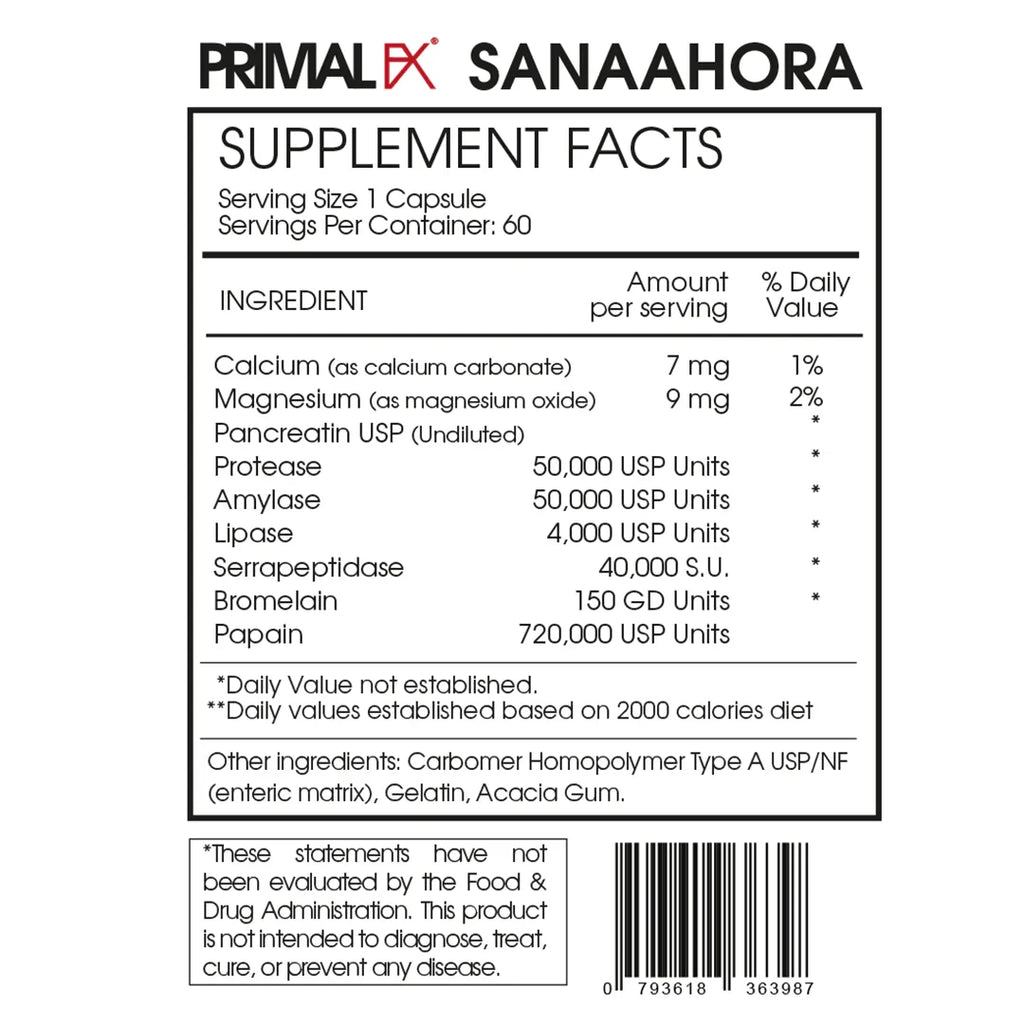 Enzymes Serra suplemento importado