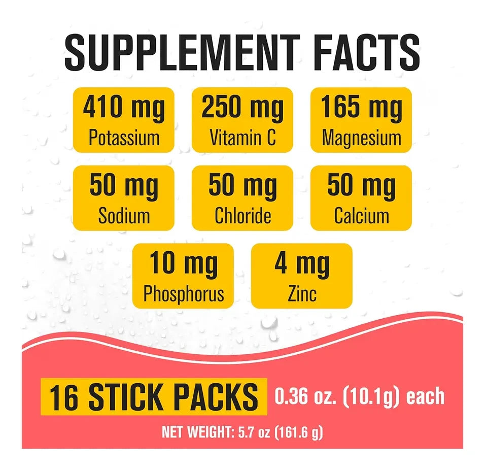 NaturalSlim Electrolytes mango pera INAVEA sobre