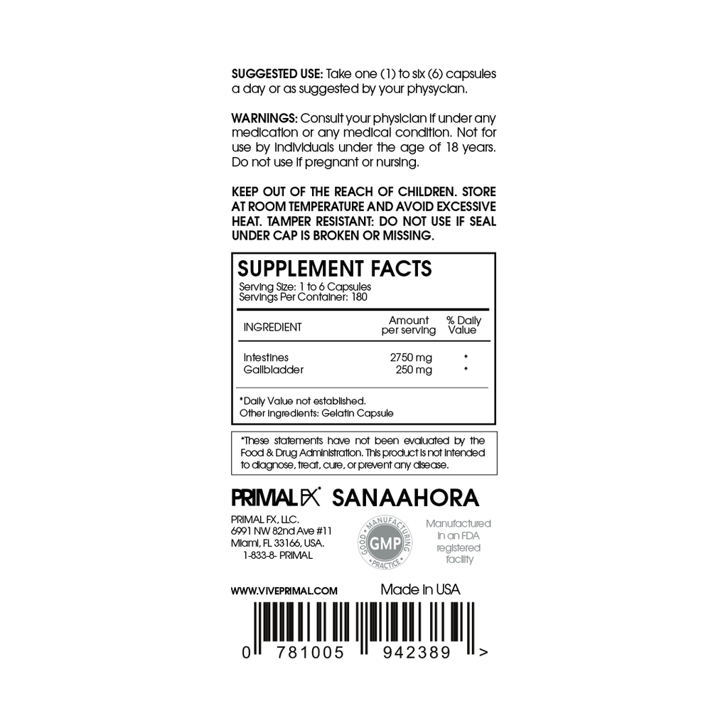 Intestines suplemento bovino importado