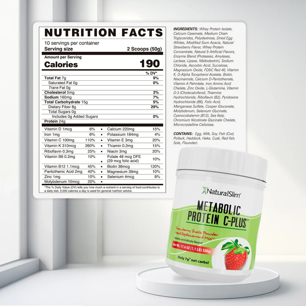 Metabolic Protein C Plus Natural Slim frutilla importado