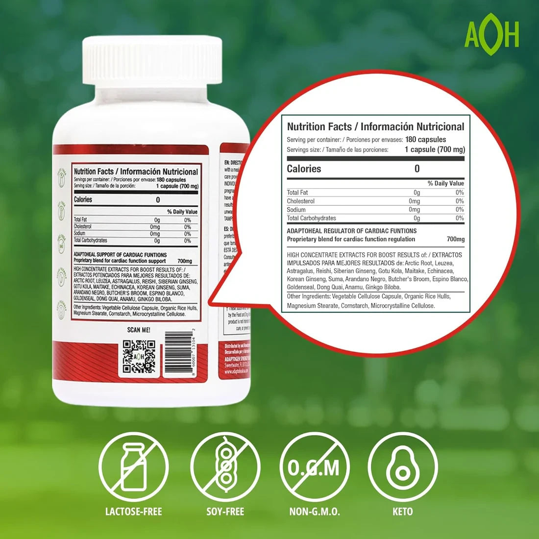 Circuheal ADAPTOHEAL ingredientes adaptógenos cardiovasculares