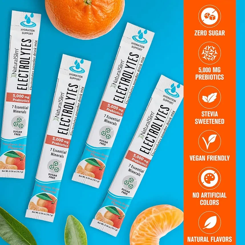 NaturalSlim Electrolitos mandarina potasio magnesio calcio zinc