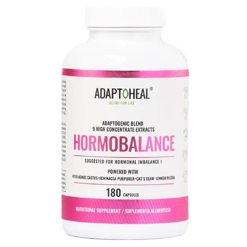 Hormobalance ADAPTOHEAL equilibrio hormonal femenino menopausia SPM adaptógenos Vitex Dong Quai