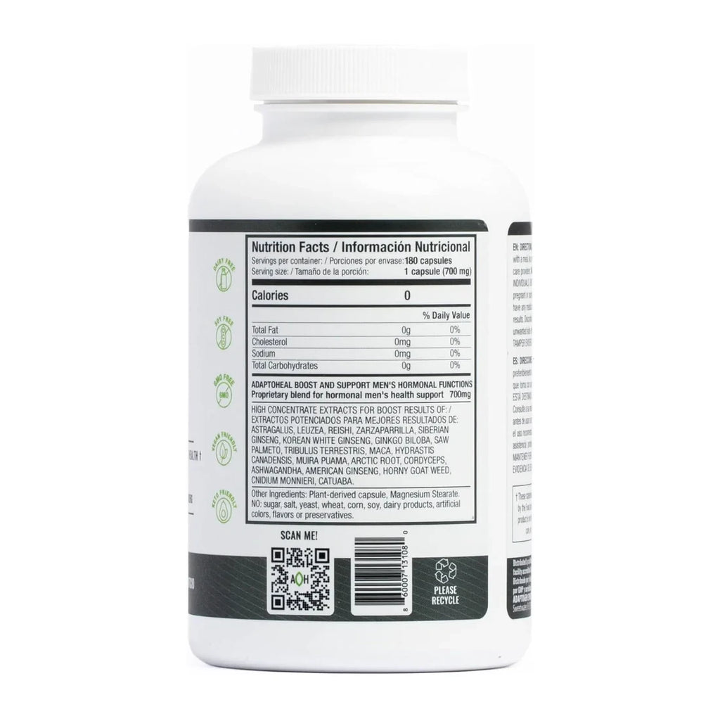 Menheal ADAPTOHEAL ingredientes adaptógenos salud masculina