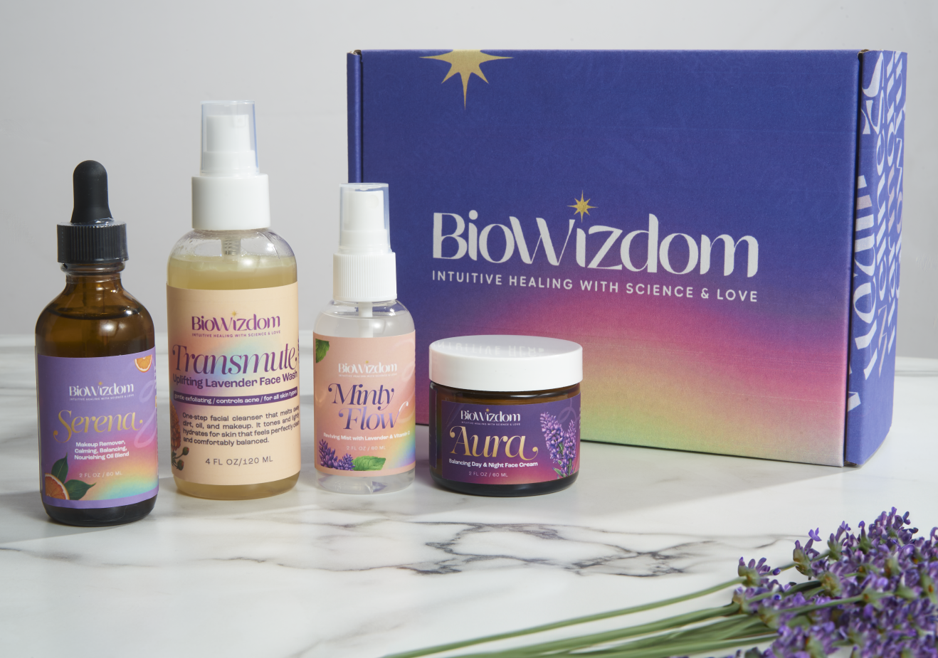 Bio Wizdom Ultra Pure Holistic Skincare Box kit piel sensible limpieza crema suero Argentina importado