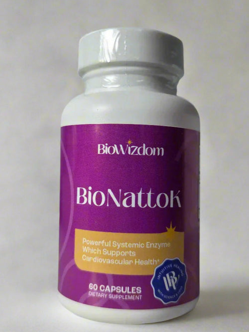 BioNattoK Nattokinase Systemic Enzymes 60 cápsulas BioWizdom natoquinasa cardiovascular circulación Argentina